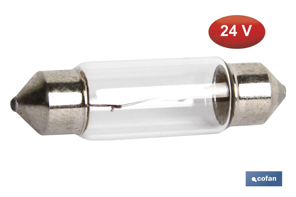 LÁMPARA PLAFONIER C10W (11X38MM) 24V