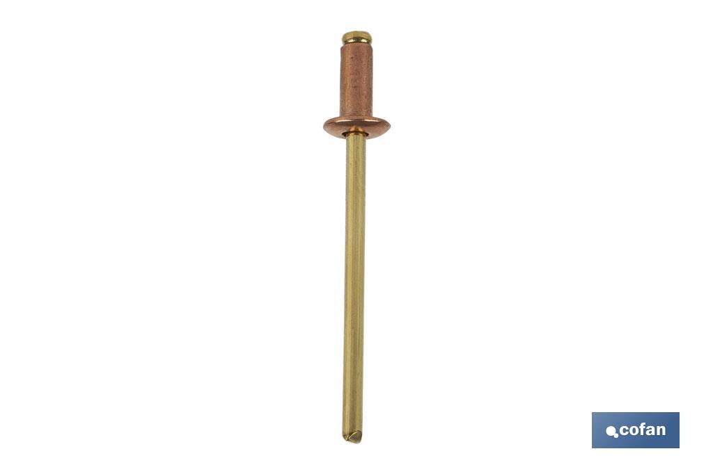 REMACHE COBRE-BRONCE 4 X 12 MM (PACK: 500 UDS)