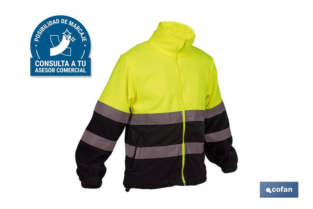 FORRO POLAR DE ALTA VISIBILIDAD MODELO ALTAIR AMARILLO Y AZUL TALLA M (PACK: 1 UDS)