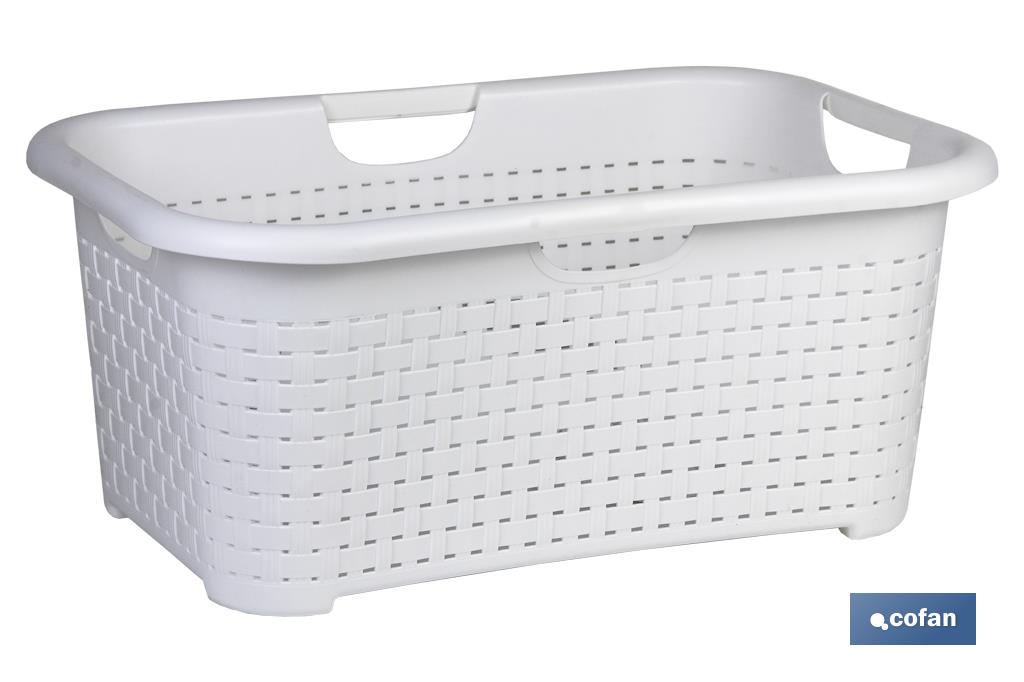 CESTA MULTIUSOS  CREMA  59 X 38 X 26 CM venta unitaria (PACK: 1 UDS)