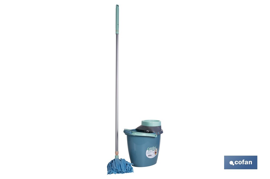 CONJUNTO FREGONA+CUBO ESCURRE  FÁCIL MODELO MARIEL14L 37x40x29 cm