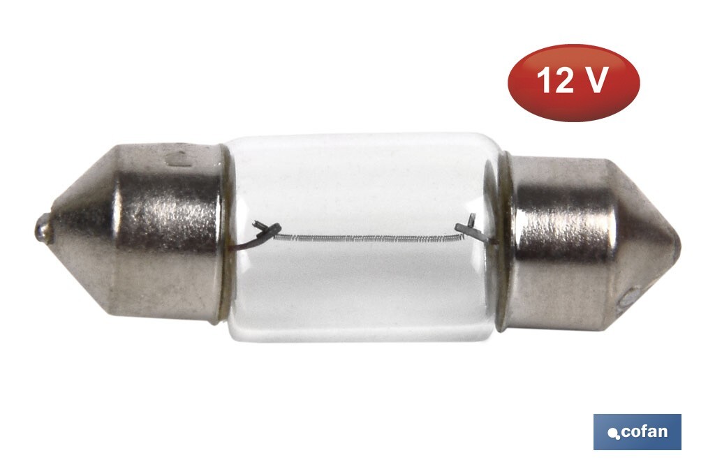 Lámpara Plafonier C10W (11 x 31 mm) 12 V